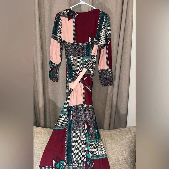 💥NWT ANTHROPOLOGIE Porridge Virginia Wrap Maxi Designer Dress Women’s Petite XS - Picture 9 of 11